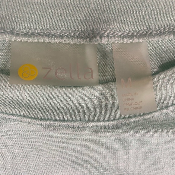 Zella So Graceful Athletic Top‎ Ruched Long Sleeve Mint Green Medium - Picture 9 of 12